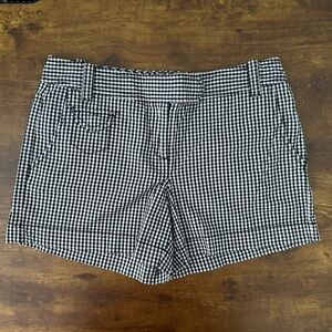 Ann Taylor LOFT Black and White Checkered Women Shorts